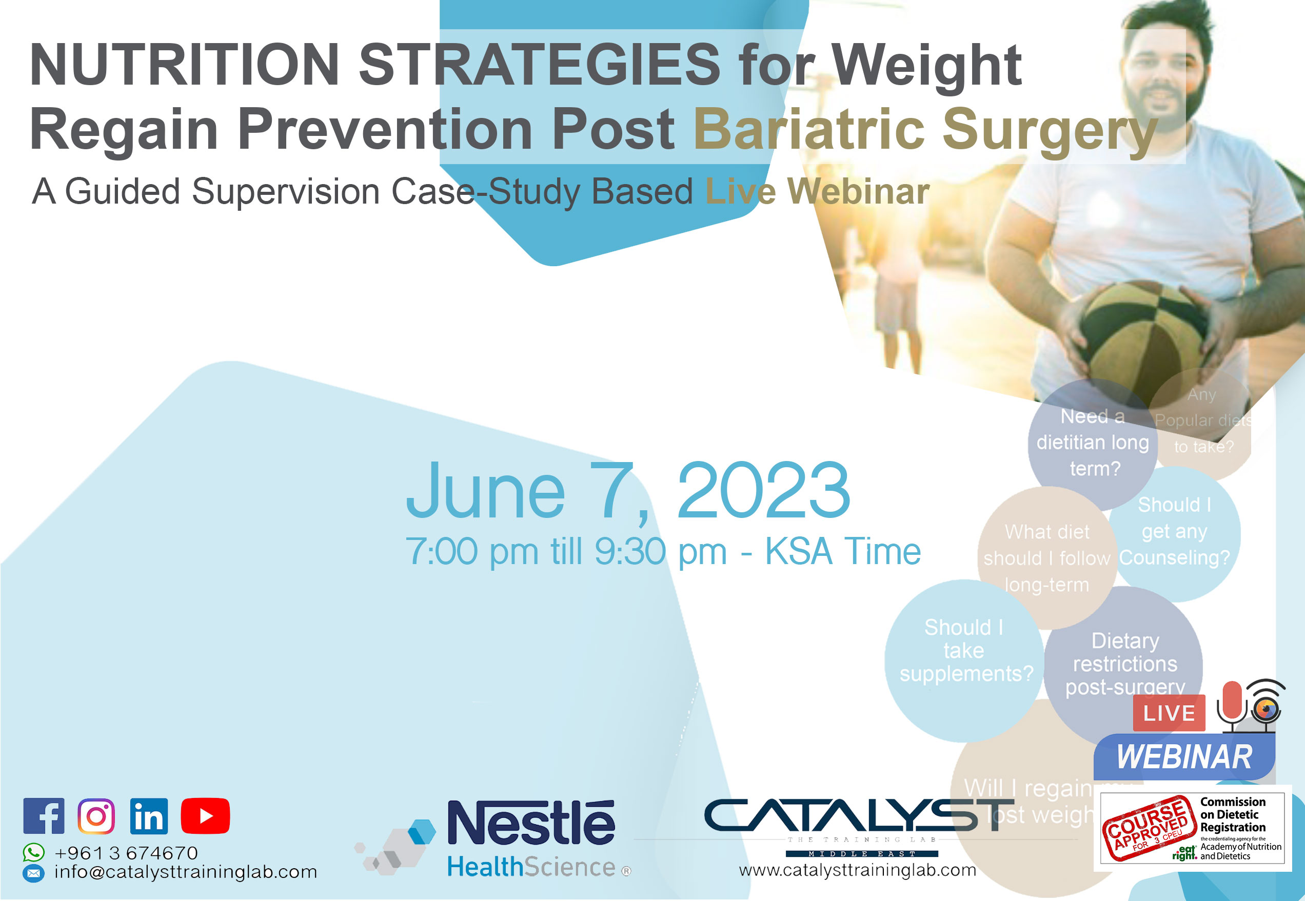 Nutrition Strategies for Weight Regain Prevention Post Bariatric Surgery