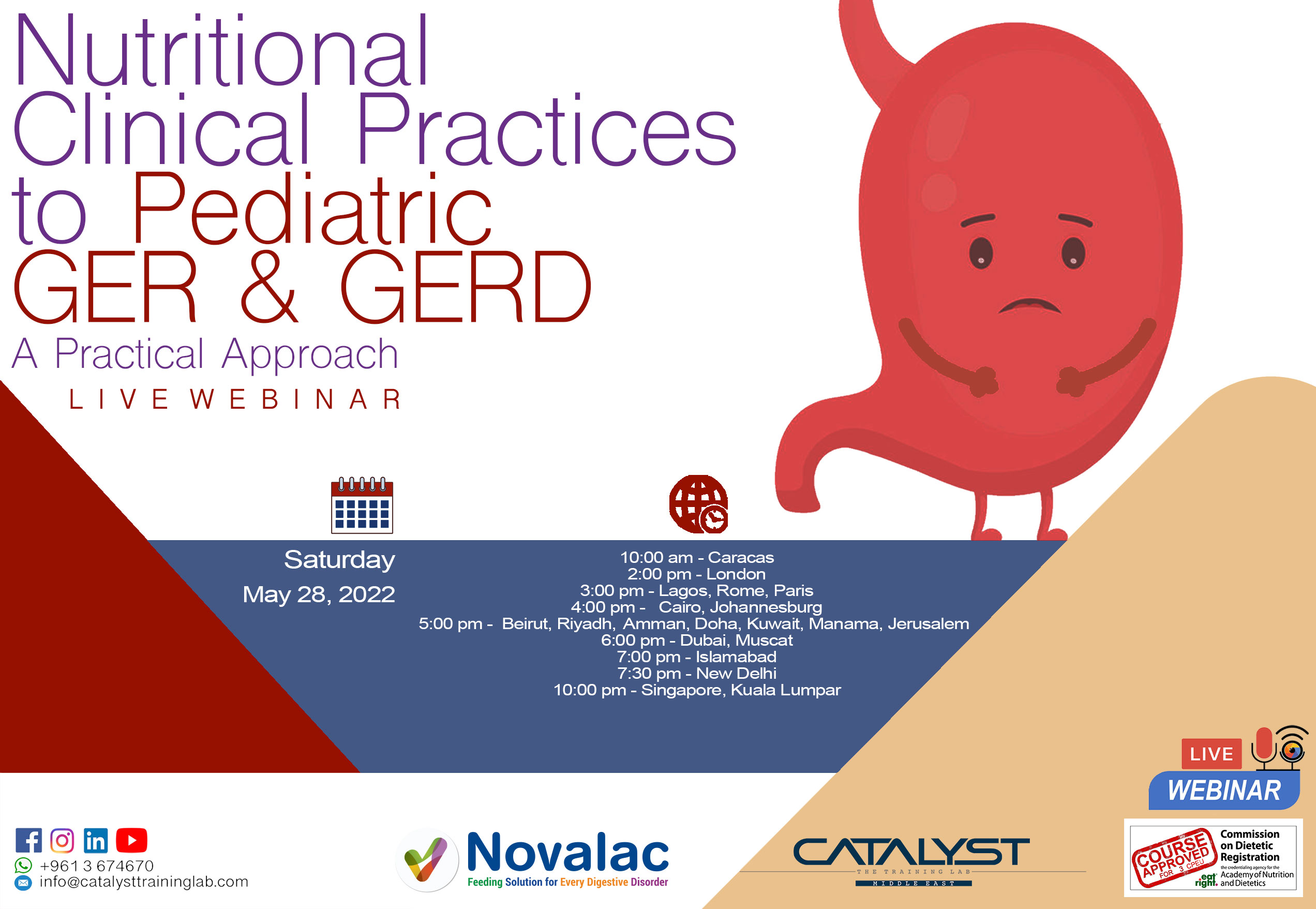 Nutritional Clinical Practices to Pediatric GER & GERD